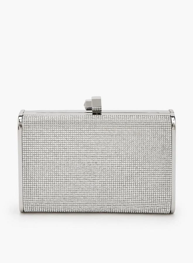 Embellished Clutch With Detachable Chain Strap Ramadan Collections